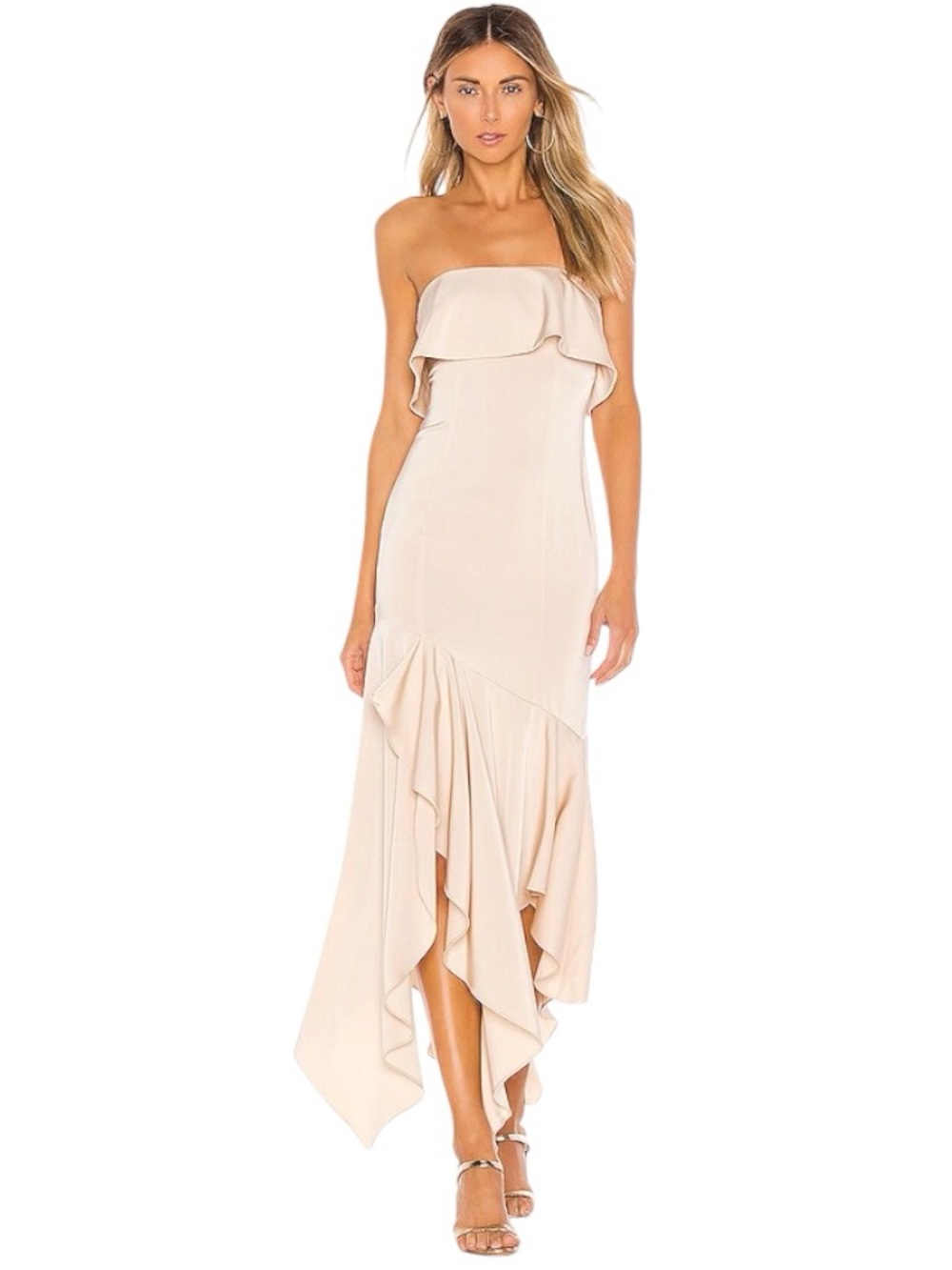 NBD Gold Rush Gown in Macadamia Nude